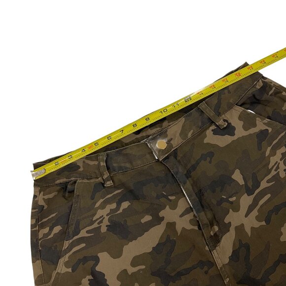 Camo Cargo jogger Pants  Adjustable Side Pockets street wear plus size 1X casual - Picture 5 of 9